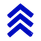 Pictogramme chevrons bleus, en-tête des pages
