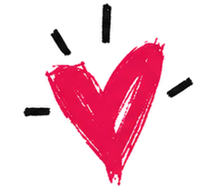 Pictogramme cœur rose, page Marque employeur