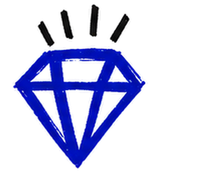 Pictogramme diamant bleu, page Intelligence artificielle