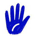 Pictogramme main bleue, page Intelligence artificielle